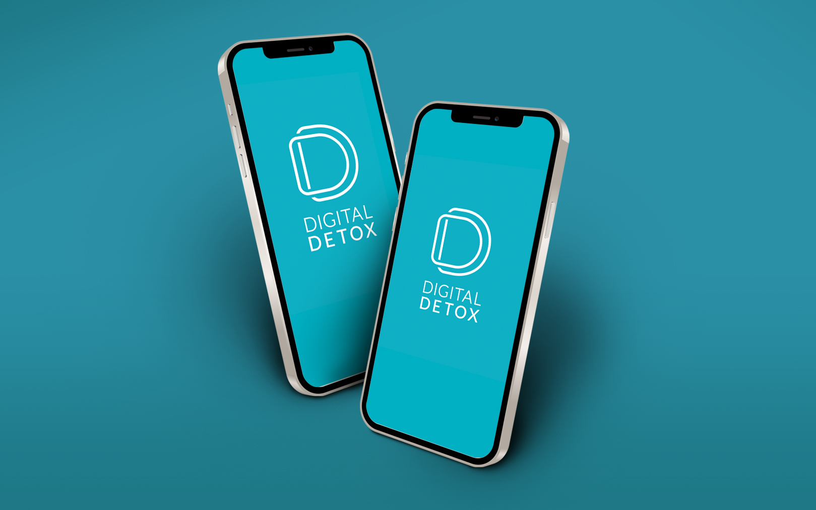 Digital Detox - app splash across two devices