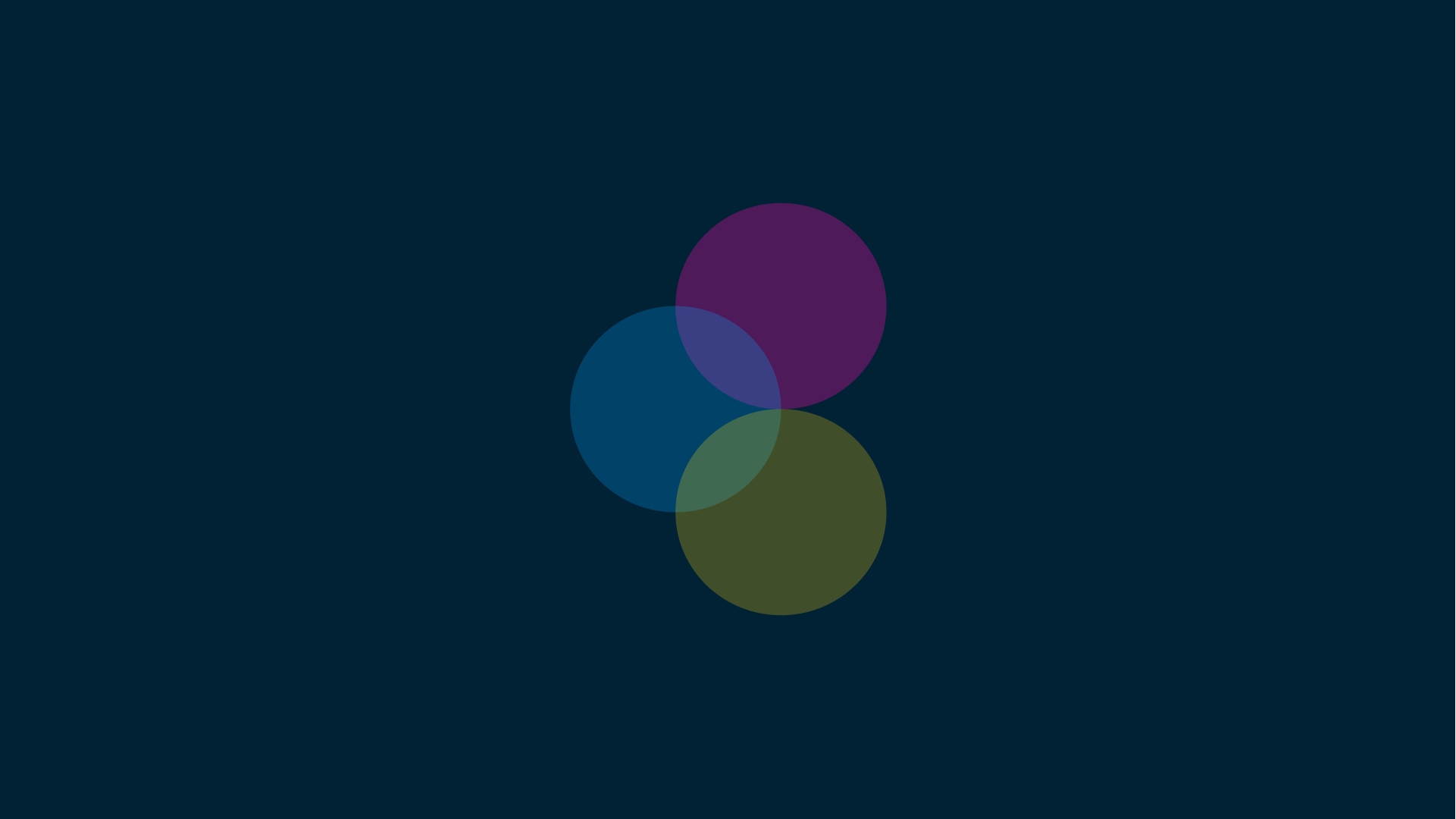 The Forward Partners mark - three primaries overlapping on navy