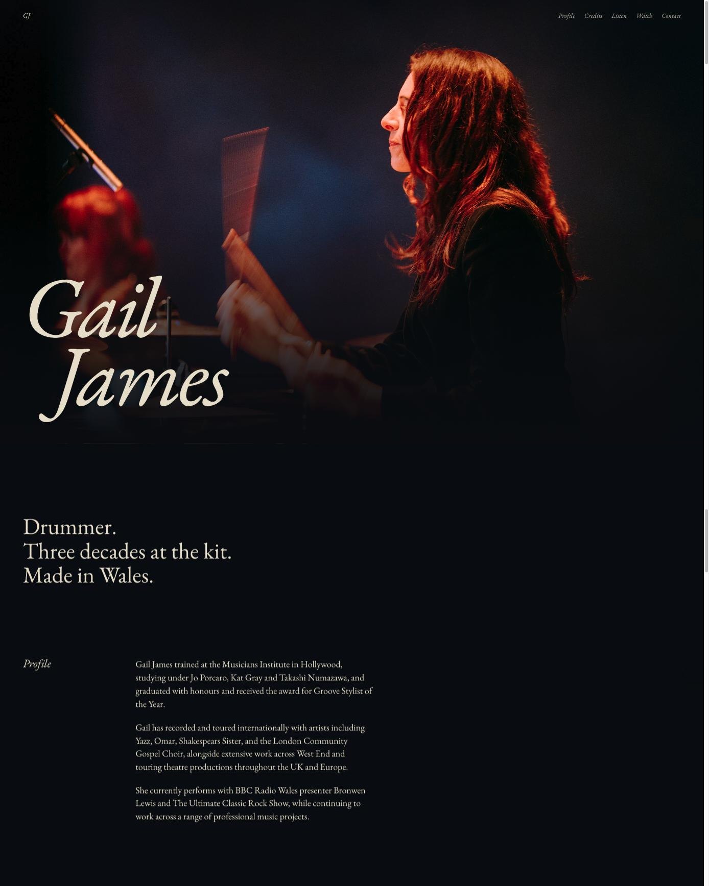 The Gail James website