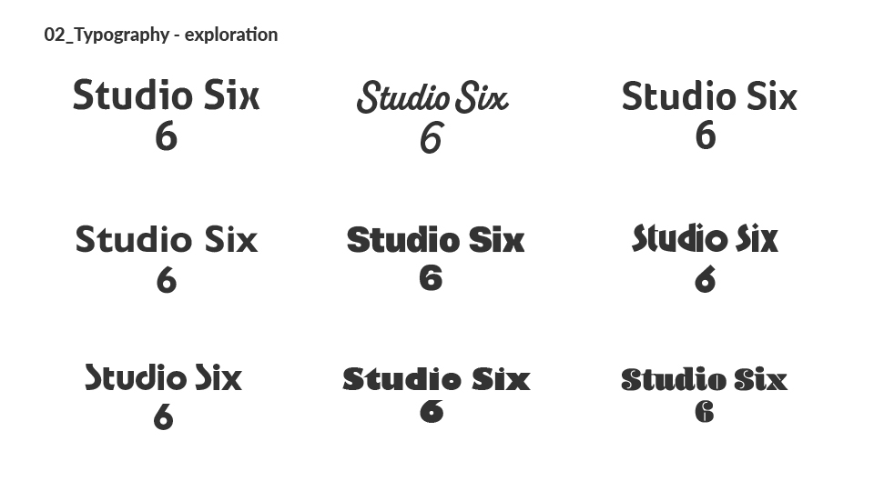 Process board 02 - typographic exploration