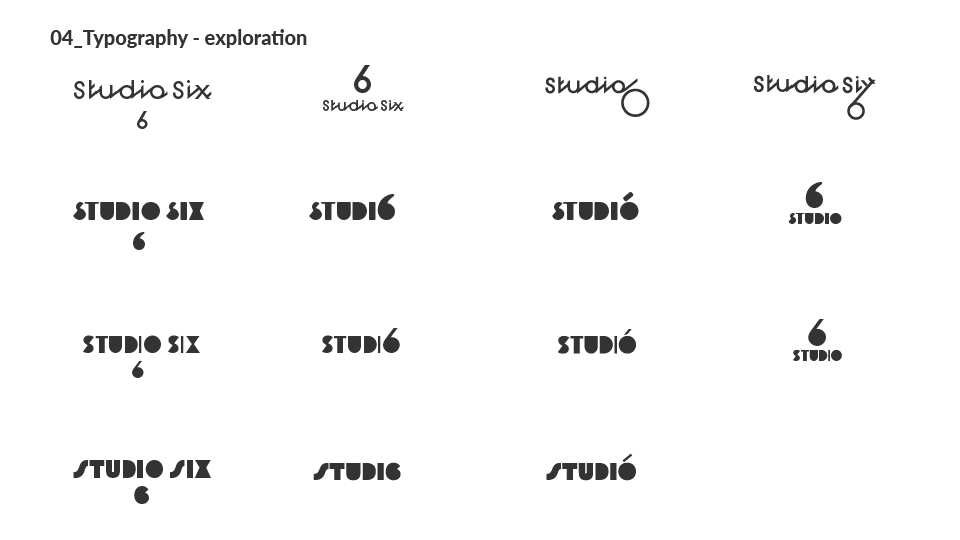 Process board 04 - typographic exploration, continued