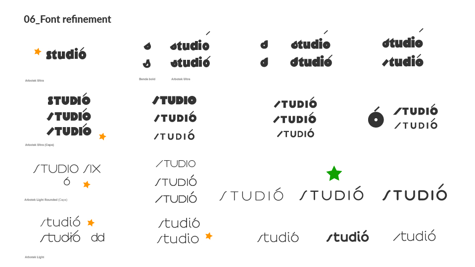 Process board 06 - font refinement